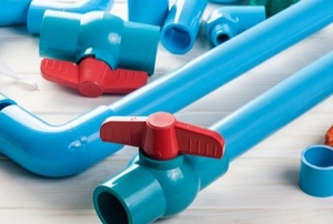 Blue pipes.