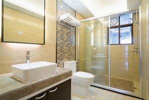 A bathroom.