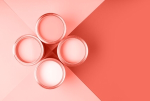 An enamel paint design.
