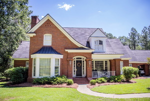 a large brick home