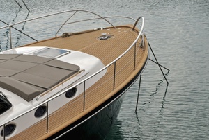 A boat in the water.