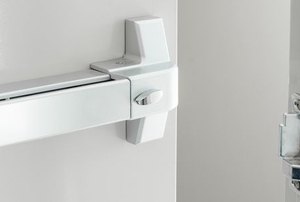 door with latch stop