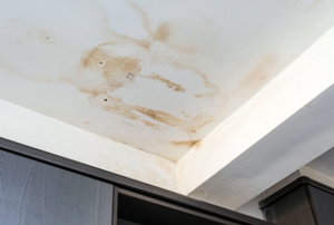 yellow stains on ceiling