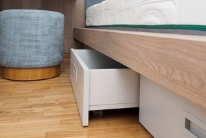 drawers under bed