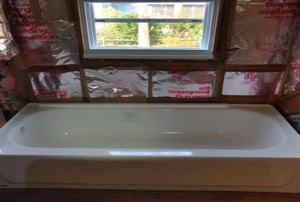 A bathtub installation.
