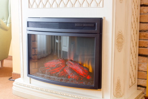 Fireplace with insert