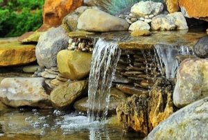 An outdoor fountain.