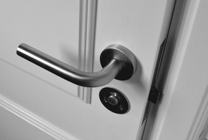 doorknob on a white door