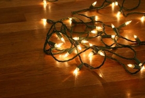 white Christmas lights