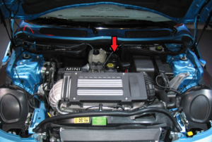The engine of a car.