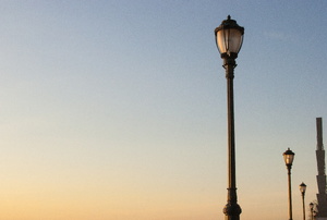 A lamp post.