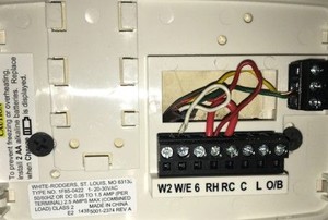 open thermostat panel