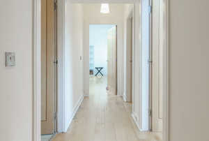 white hallway in house or appartment