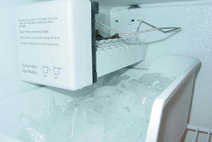an in-freezer ice maker