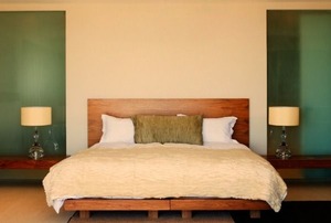 A feng shui bedroom.