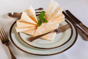 A formal place setting.