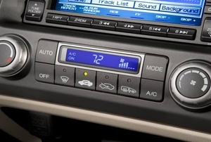 The climate control of a Honda Civic.