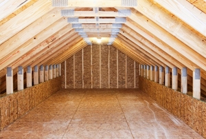 framed in attic space