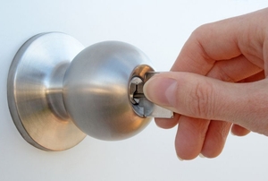 A door handle.