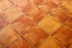 terra cotta colored tile