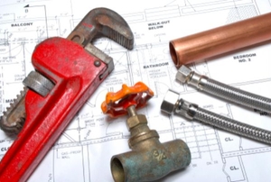 construction plans and tools