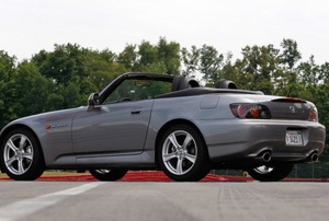 A car on the road.
