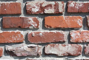A brick wall.