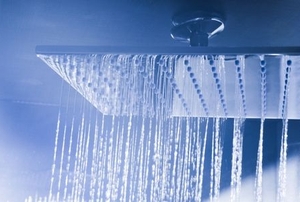 A shower head.