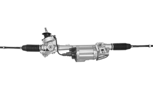 A steering rack set against a plain white background.