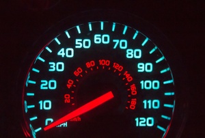 A speedometer.