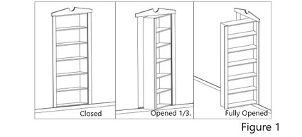 blueprint hidden bookcase door plans