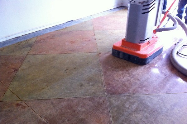 Making a polished concrete floor, Decorative Concrete of Virginia, Nico Rosso