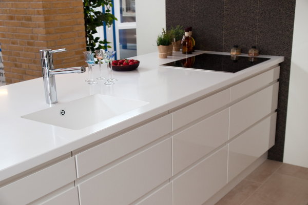 If you're in the process of renovating your kitchen, consider a seamless sink an