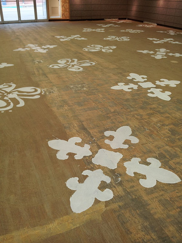 How To Stencil Your Wood Floor, Stenciled Hardwood Floors