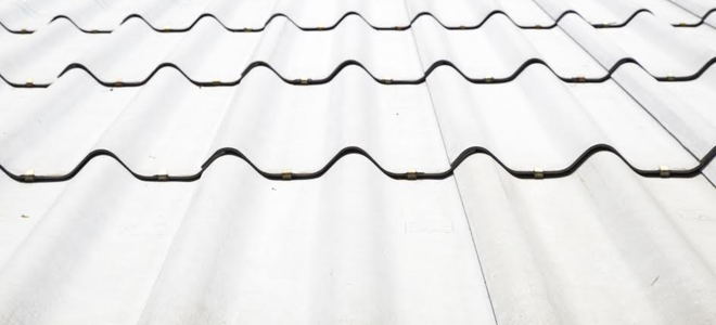 a white metal roof