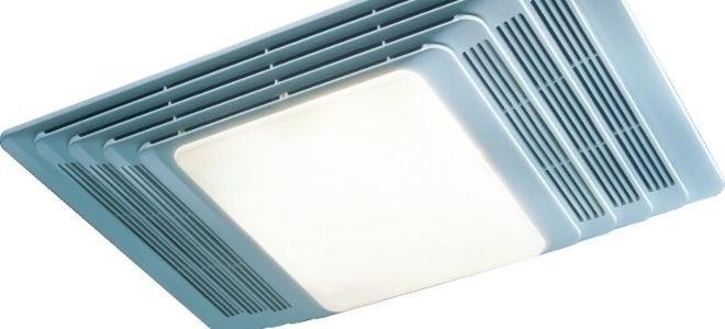 A bathroom exhaust fan