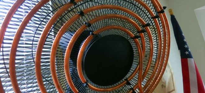 A homemade air conditioning fan.