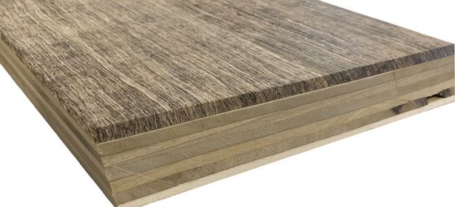 HempWood board with naturally colored layers