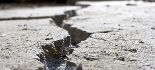 cracked concrete