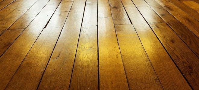 shiny wood floor