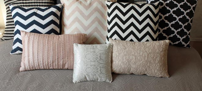 A variety of pillows.