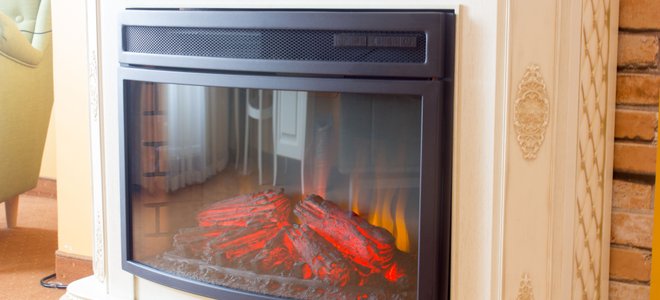 Fireplace with insert