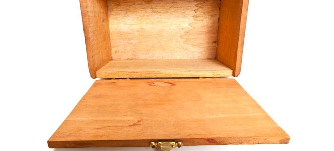 top view of a wood box