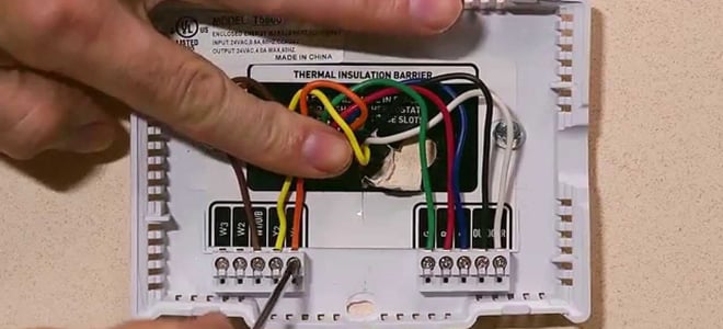 wiring inside a thermostat
