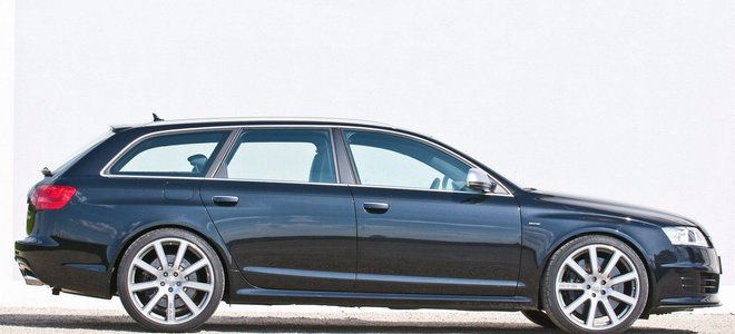 A car driving on the road.