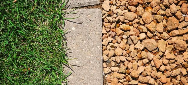Gravel over french drain in lawn