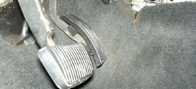 brake and accelerator pedals