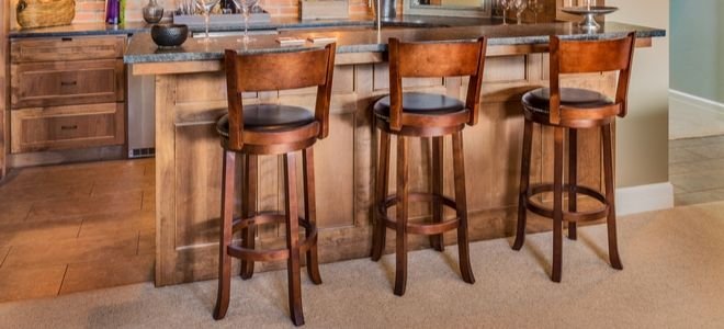 wooden barstools