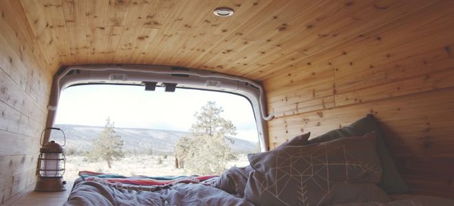wooden truck bed camper