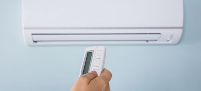 ventless wall mounted AC unit with remote control